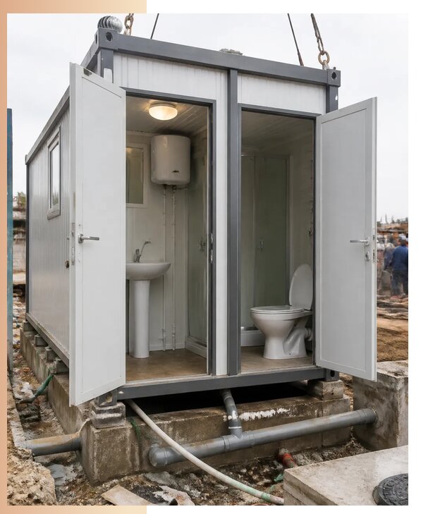 Изготовление и аренда сантехнических бытовок в Иркутске
