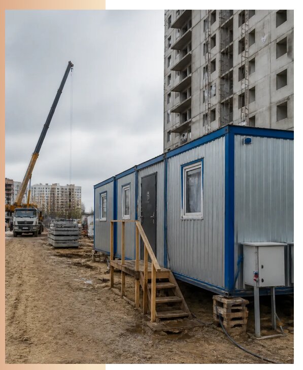 Аренда строительных вагончиков для рабочих в Иркутске